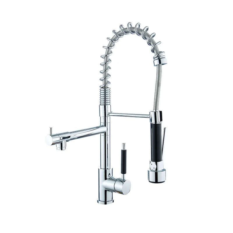 LED Flexible Spring Kitchen Faucet