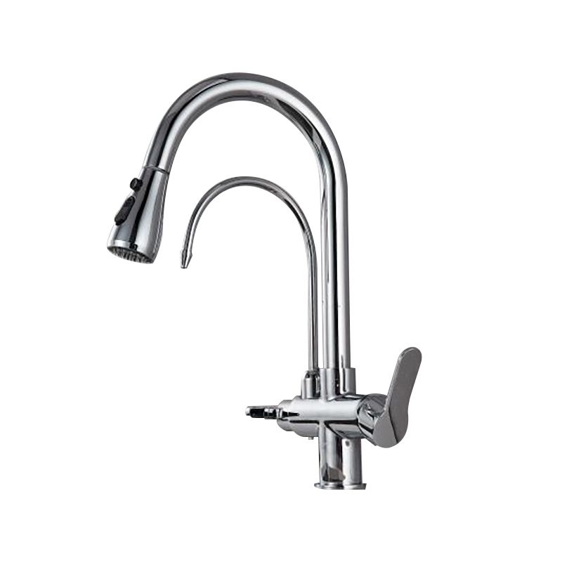 3-Way Filter Kitchen Faucet With Pull-Out Sprayer