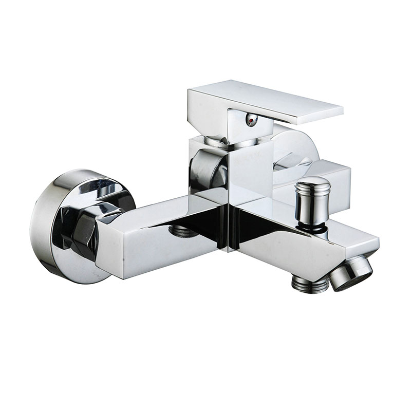 Chrome Bathtub Shower Faucet with Diverter