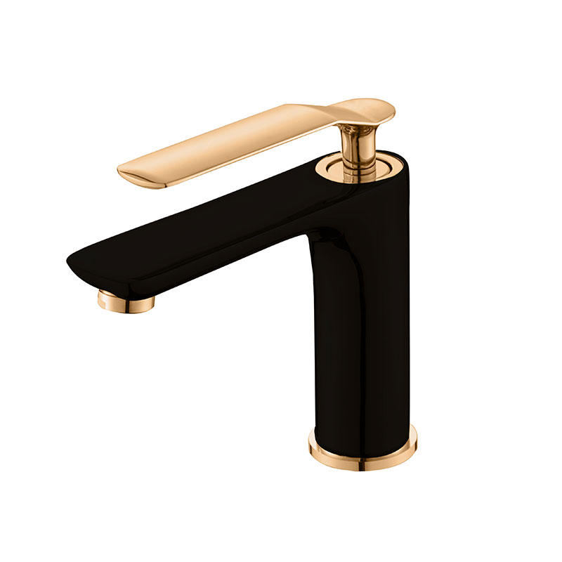 Gold Black Matt Bathroom Basin Tap Faucet