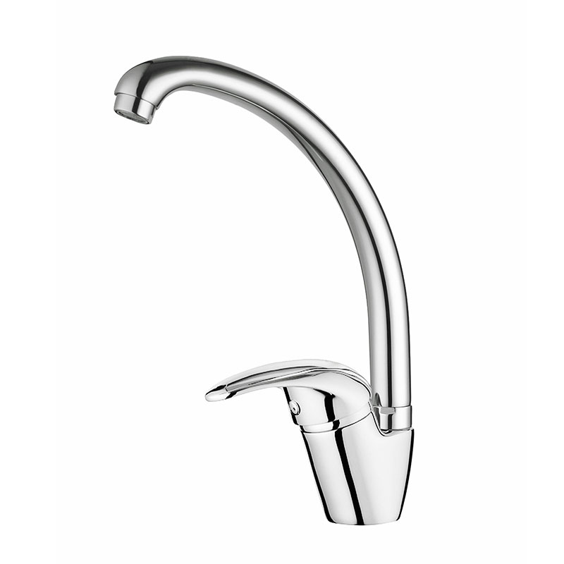 Gooseneck Single Handle Swivel Faucet