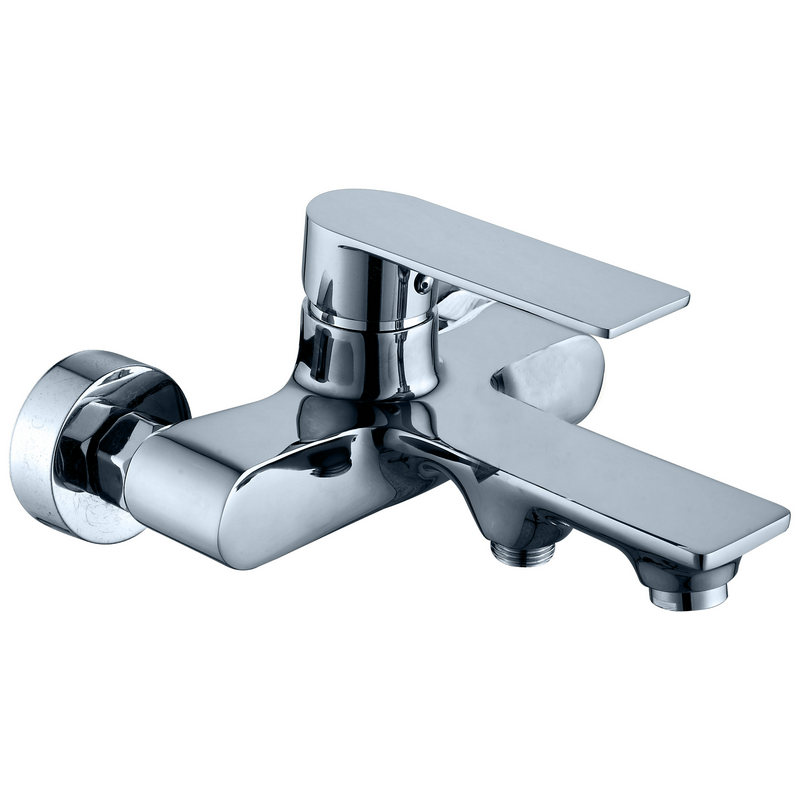Modern Bathtub Mixer Shower Faucet Chrome Finish