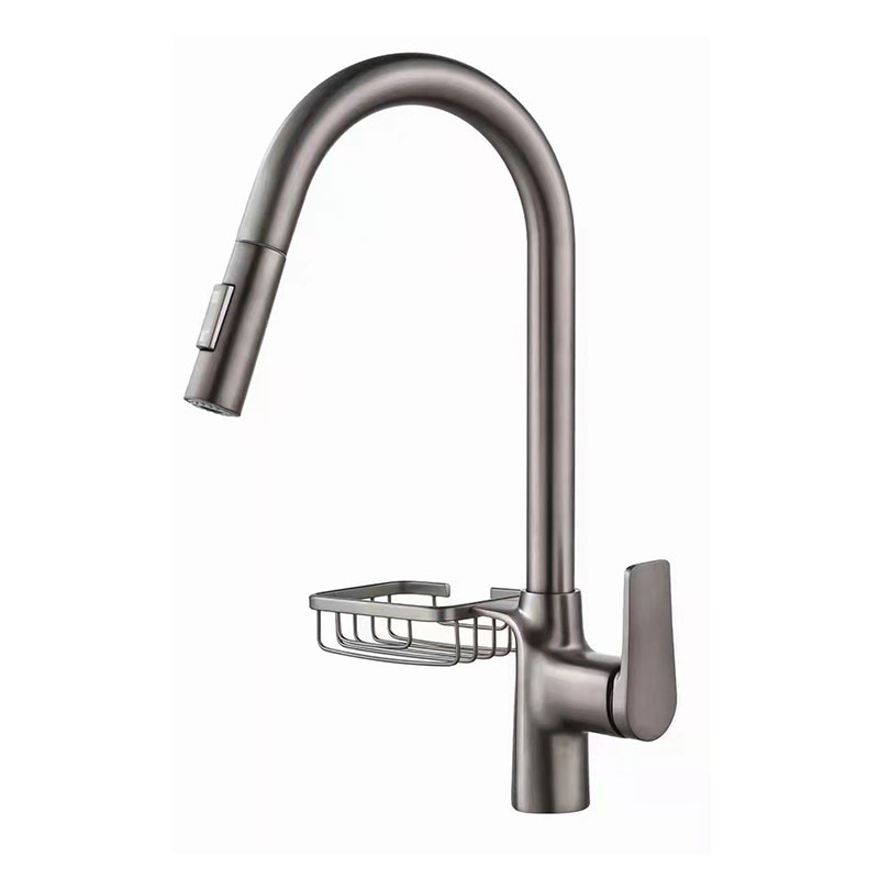 Polished Nickel Pull Down Kitchen Mixer Faucet