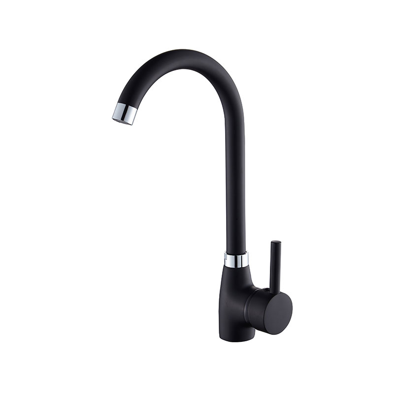 Einhebel-Badewasserhahn Mattschwarz