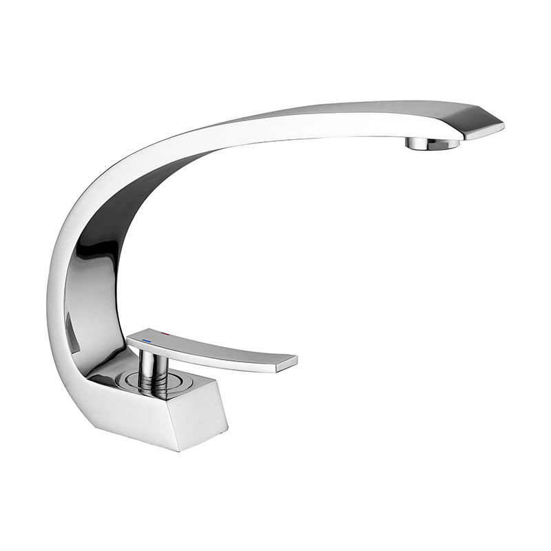 Traditional Chrome Swan Neck Basin Mixer Taps
